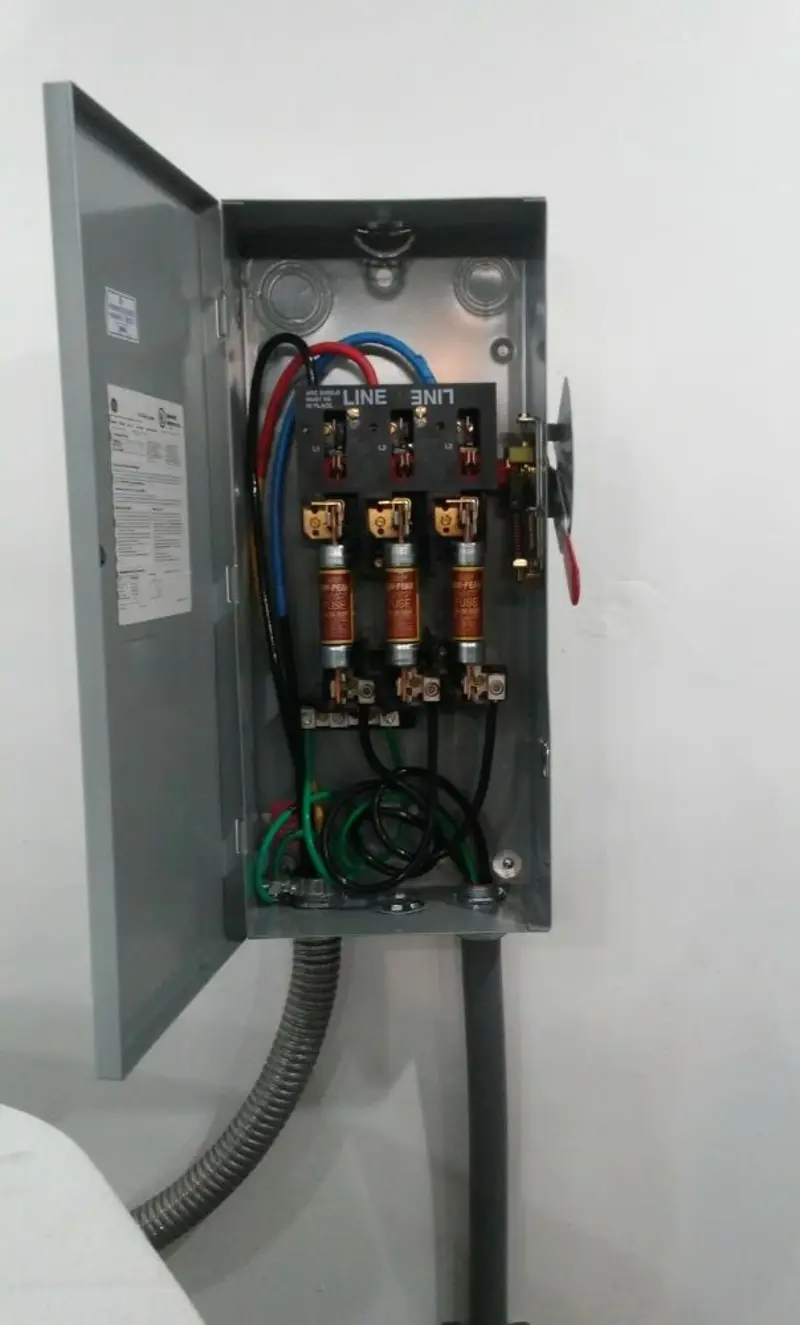 Three-phase disconnect switch installed for Electrical Wiring & Rewiring in Laurel
